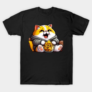 Exotic Shorthair Cat Couch Potato Nachos T-Shirt